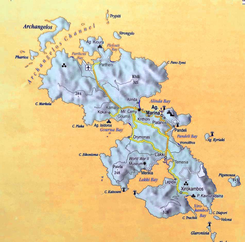 leros map